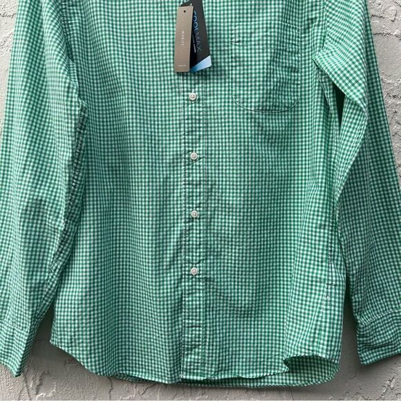 J CREW Long Sleeve Shirt Mens Size Medium Secret Wash Lightweight Check Plaid - Picture 4 of 6